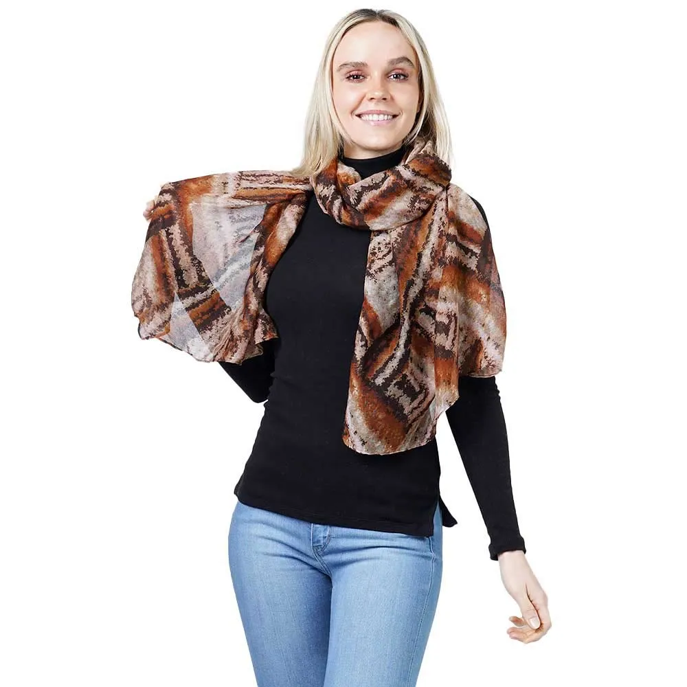 Abstract Print Scarf