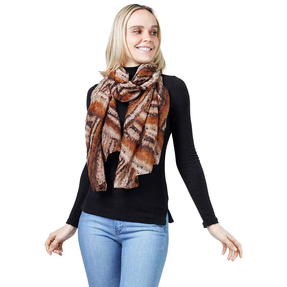 Abstract Print Scarf