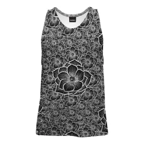 Achromic Flower Tank Top