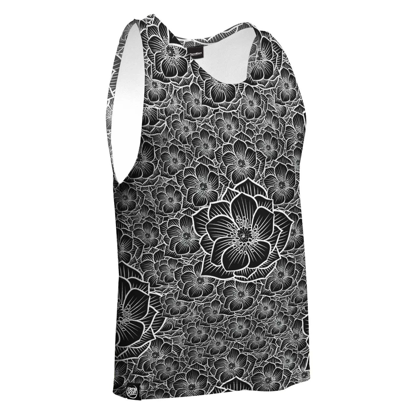 Achromic Flower Tank Top