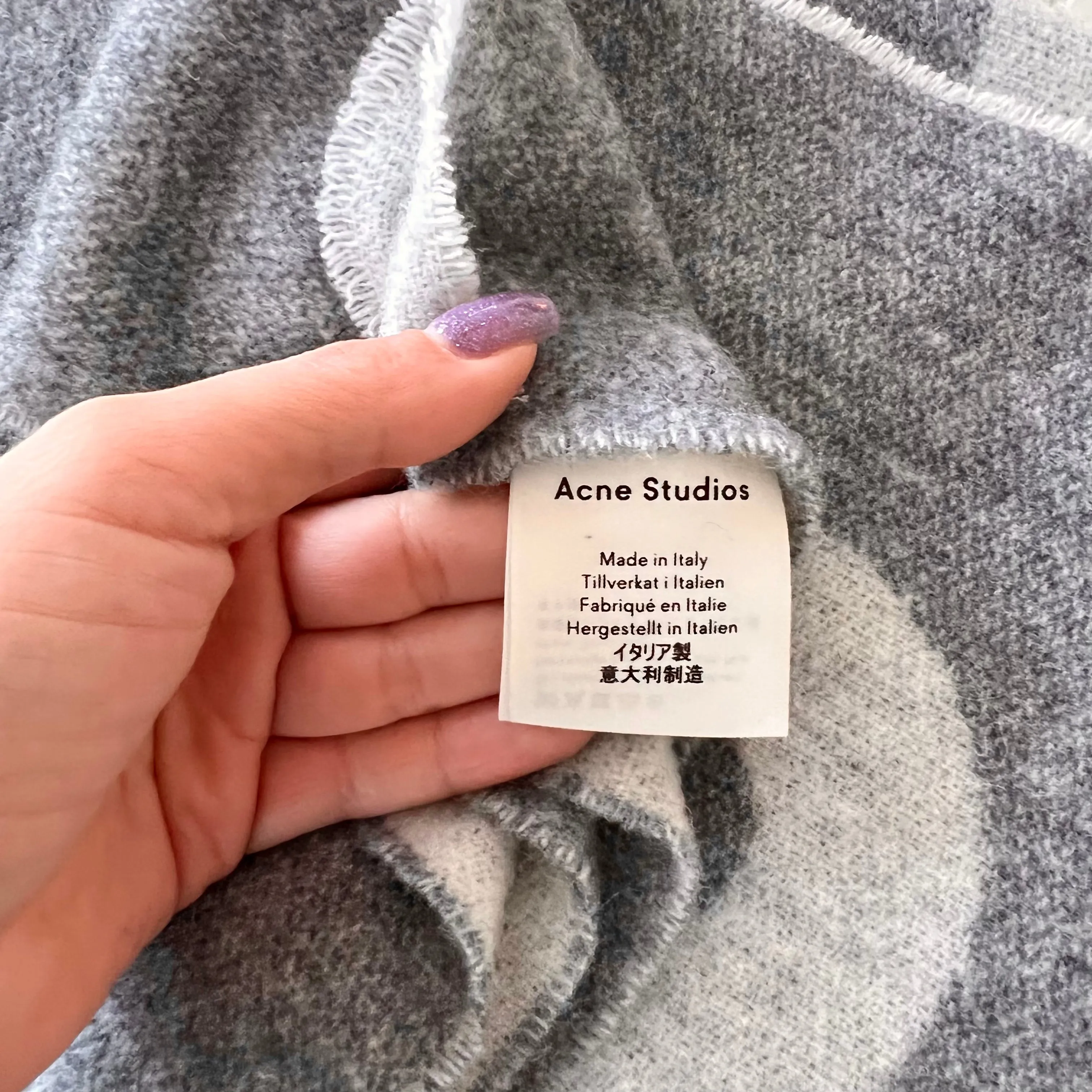 Acne Logo Scarf