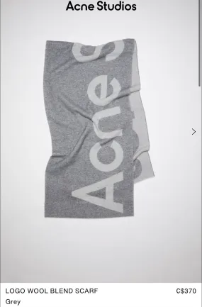 Acne Logo Scarf