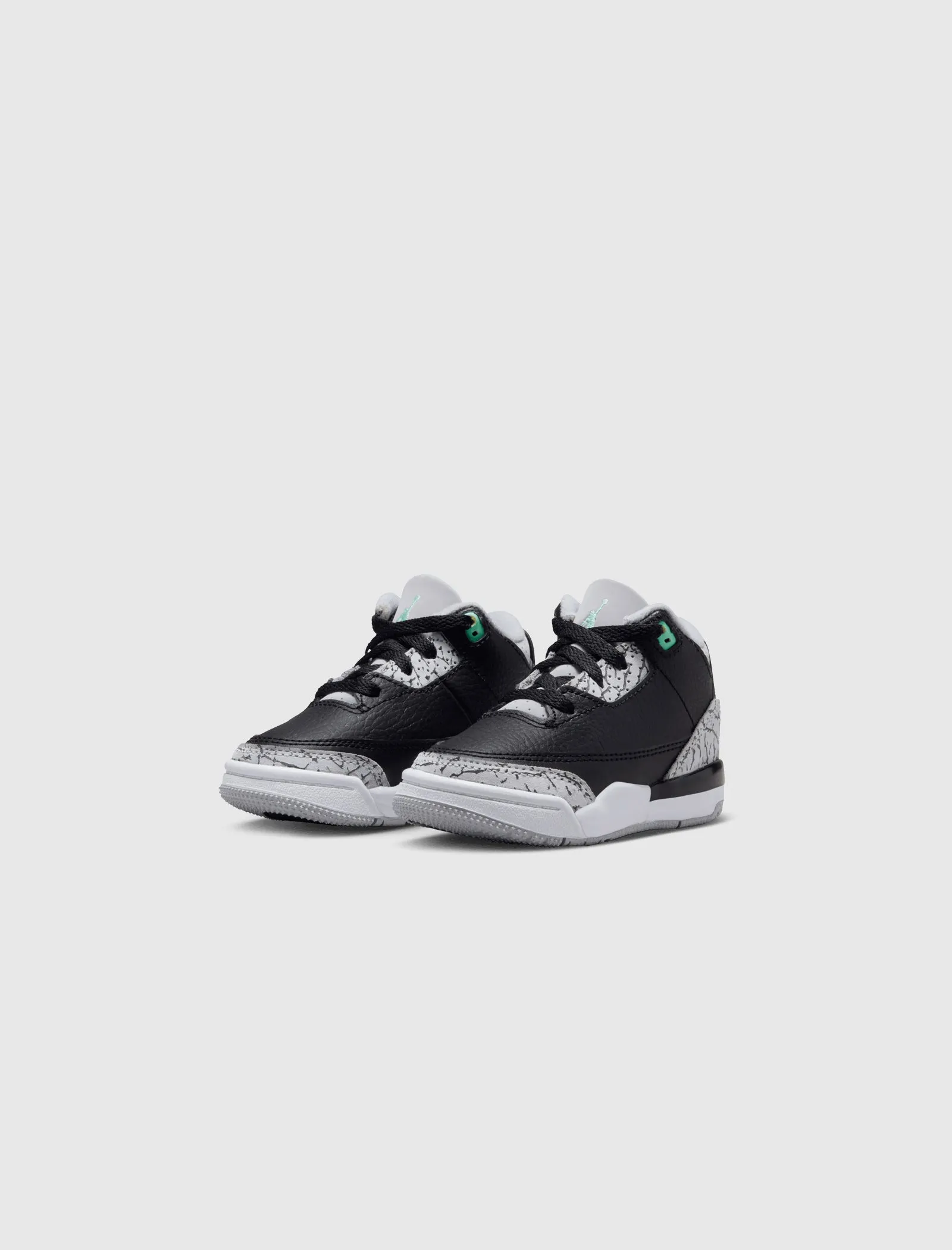 AIR JORDAN 3 RETRO BLACK/ GREEN GLOW TD