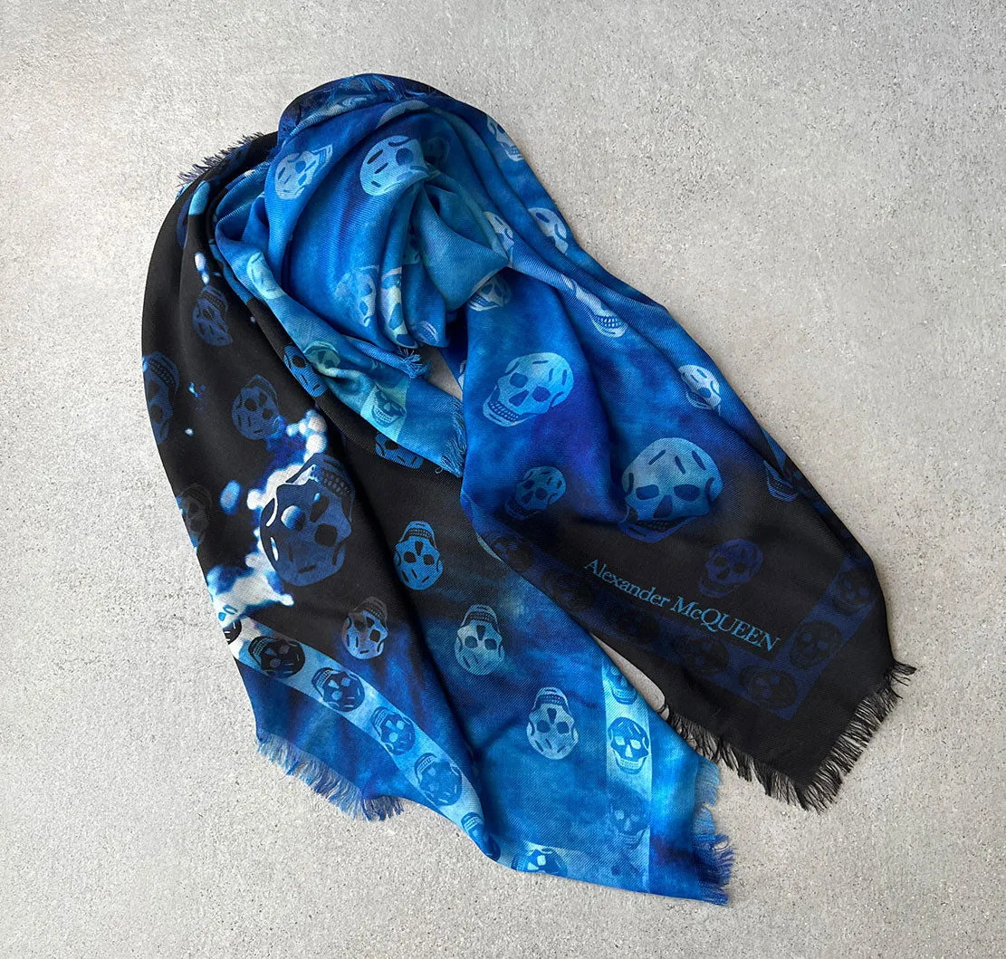 AMQ Galactic Iris Scarf, Wool