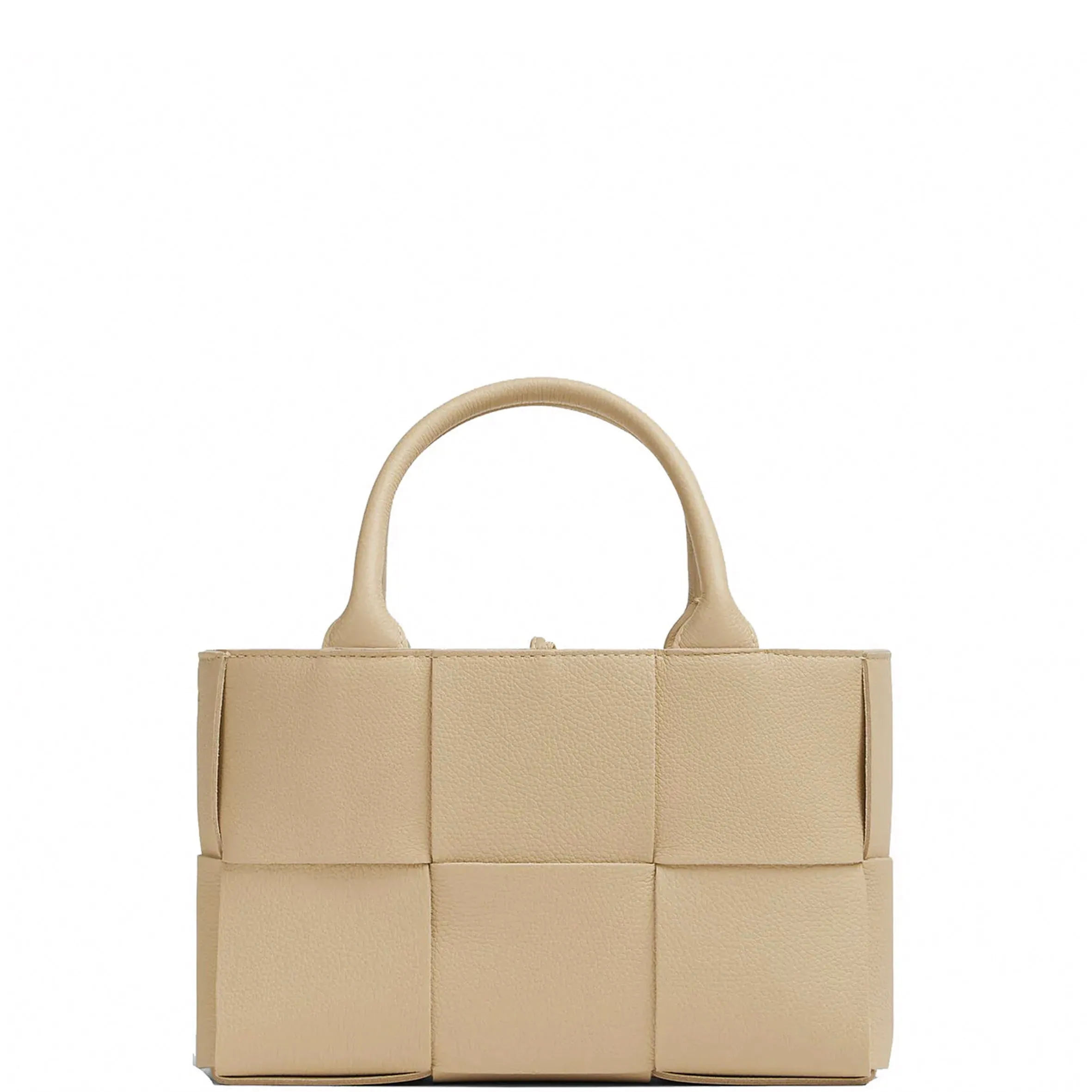 Arco Mini Tote Grained, Porridge/Gold