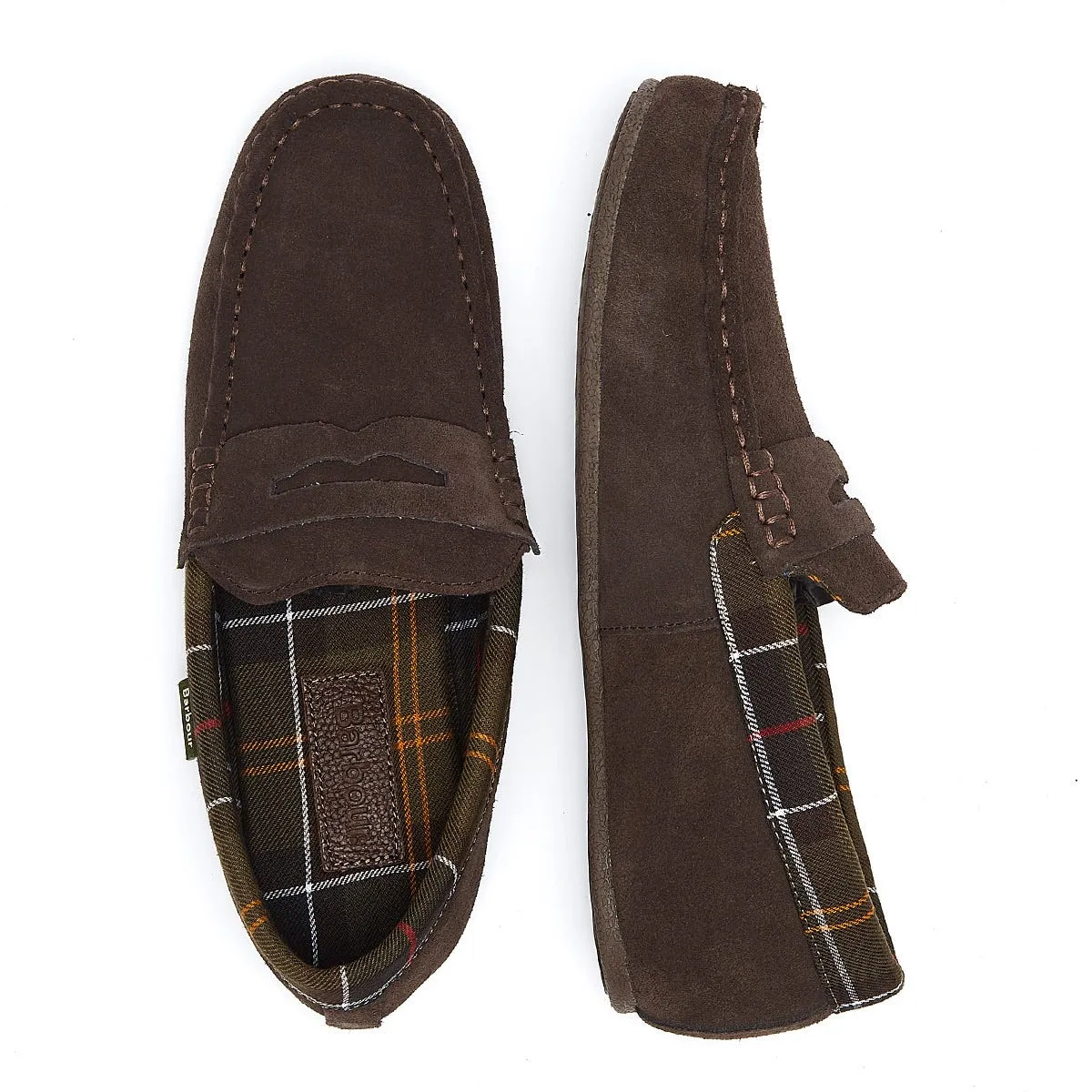 Barbour Men's Porterfield Slippers in Brown