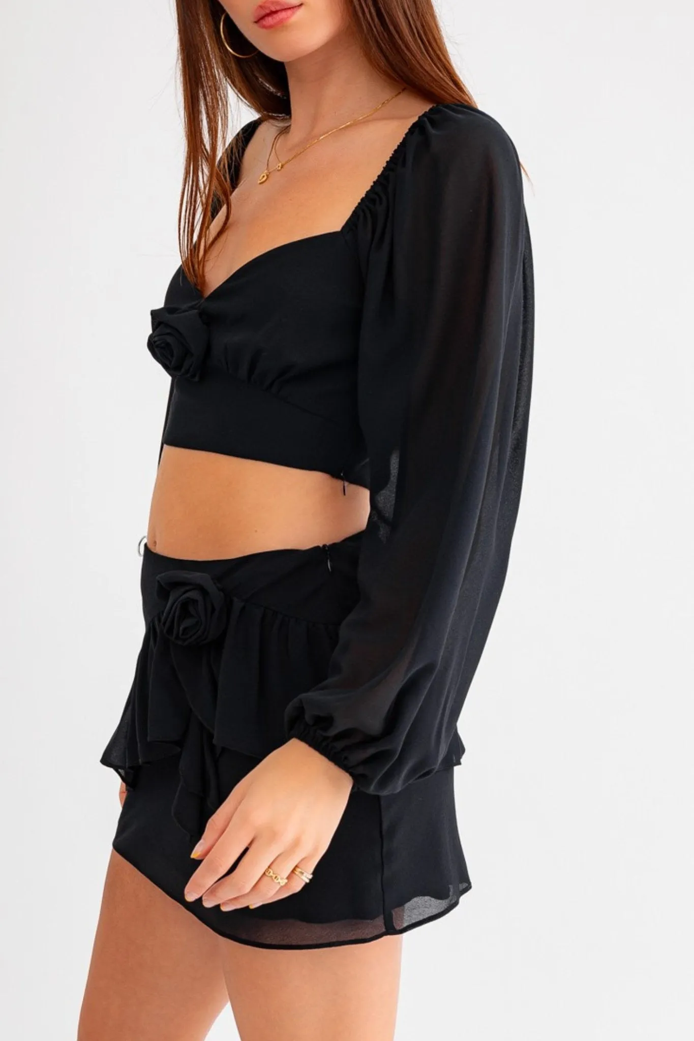 Black Rose Blouse