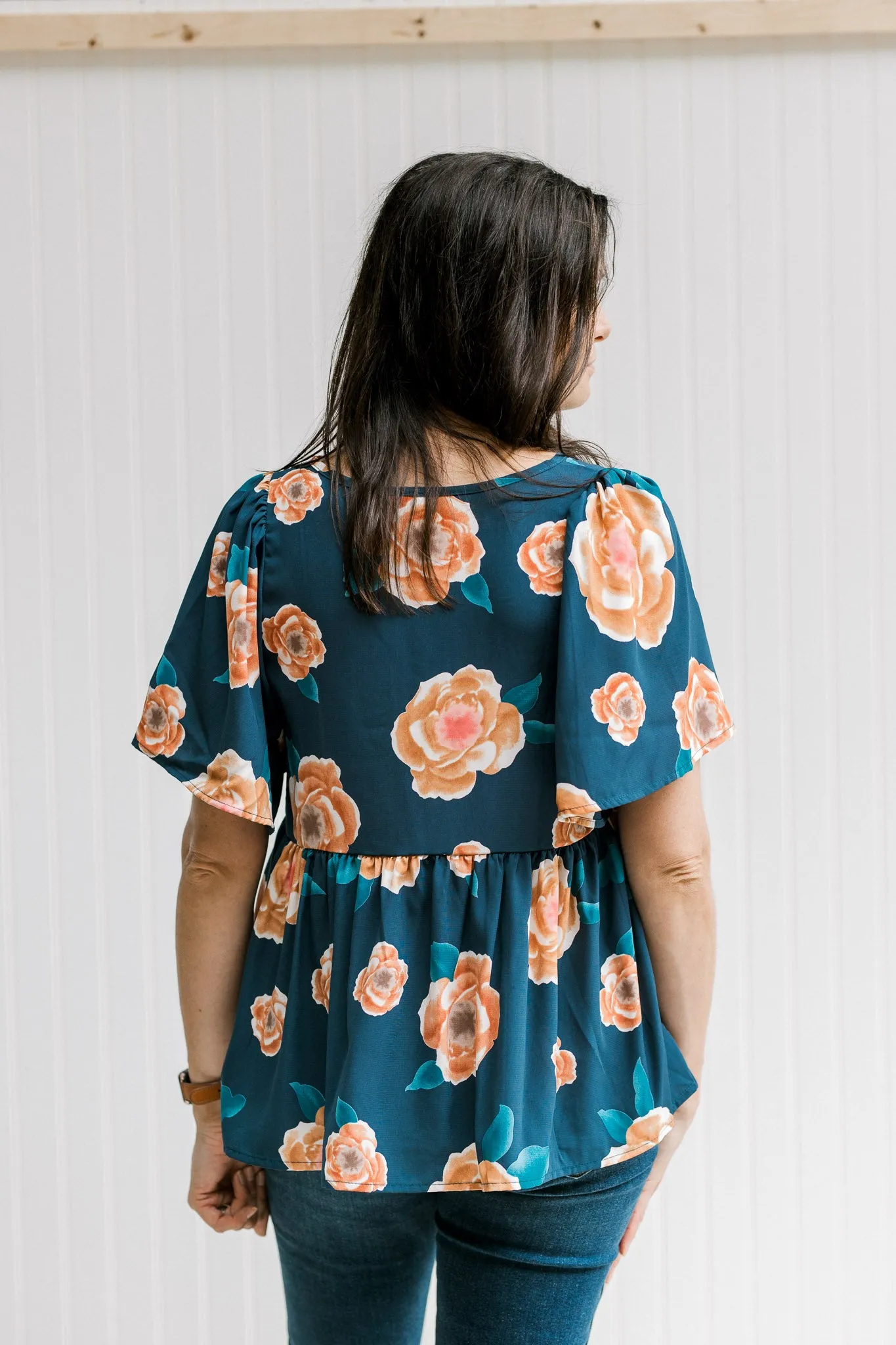 Blue Poppies Top