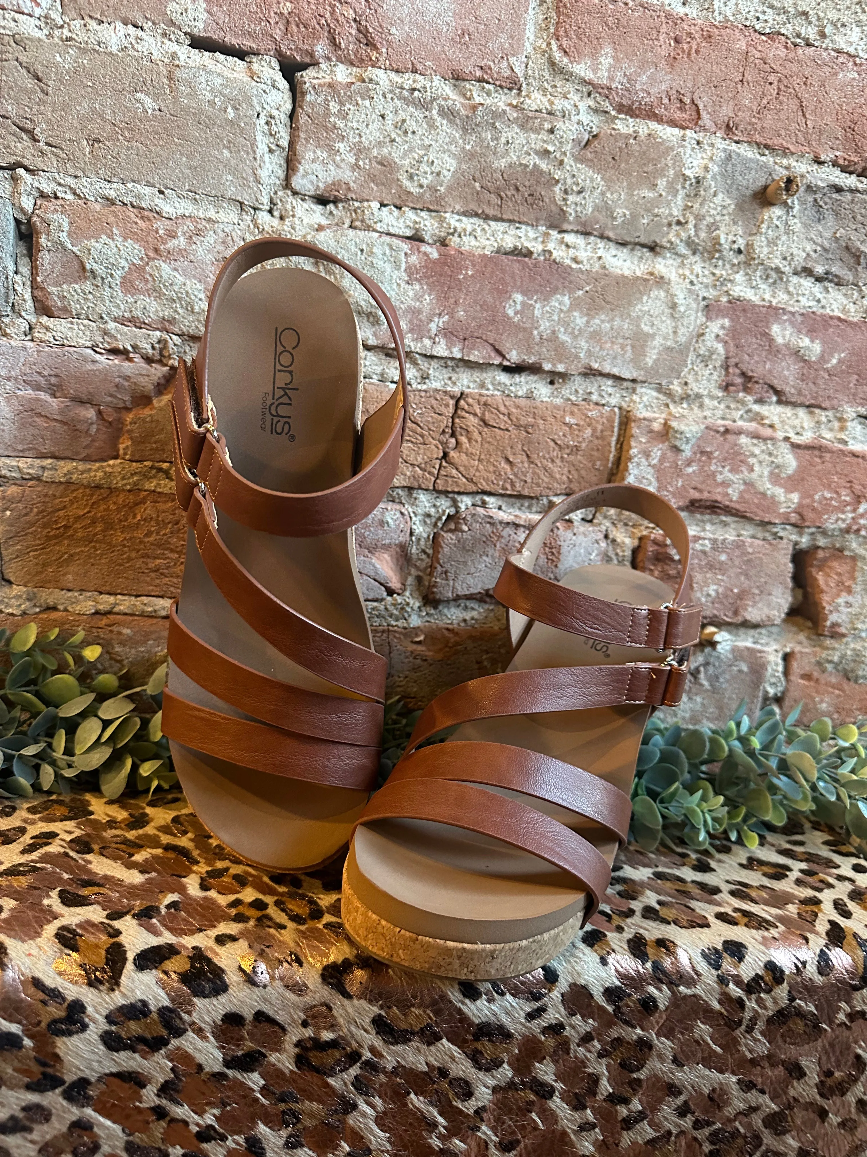 Bourbon Giggle Wedge Sandal