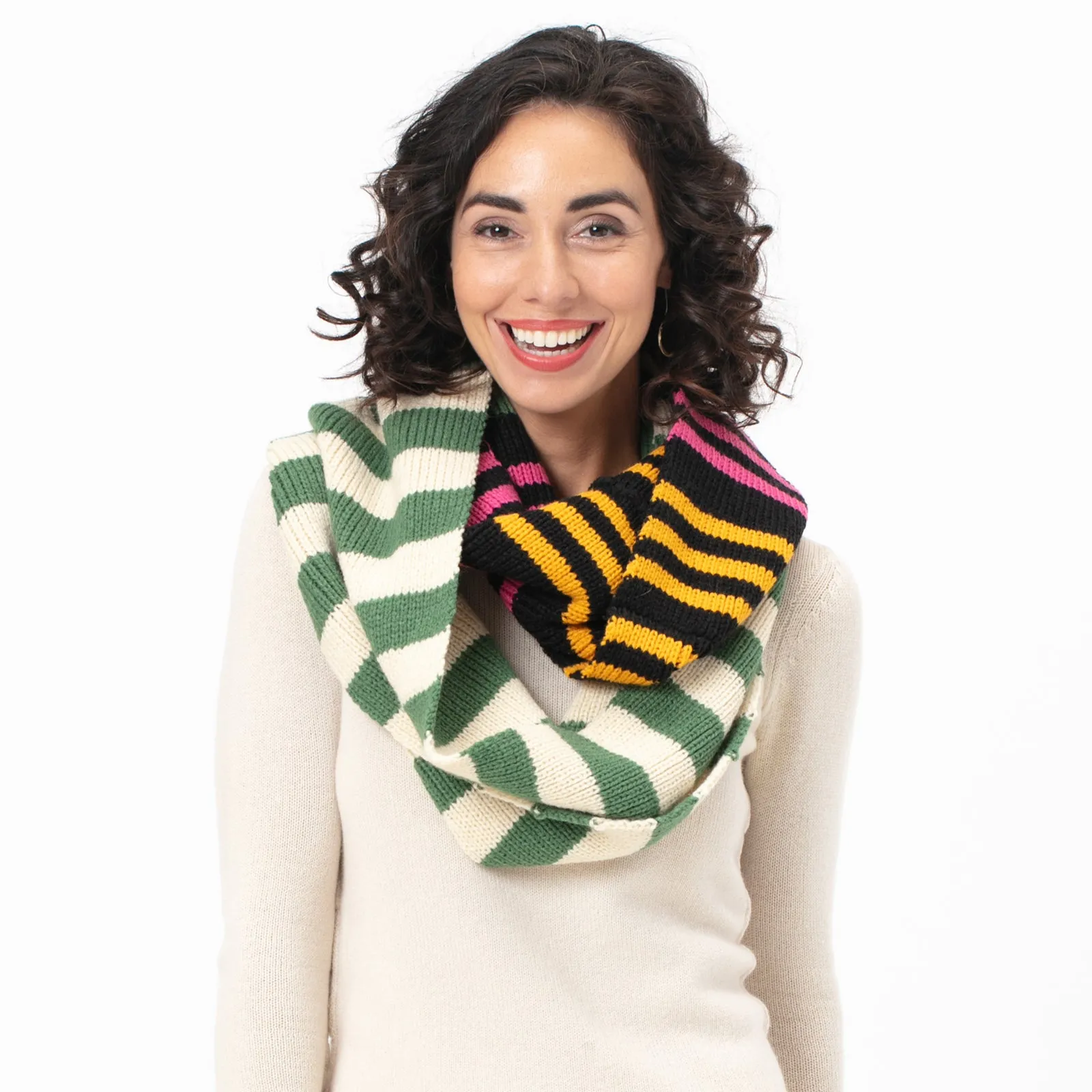 Canterbury Black Knit Infinity Scarf