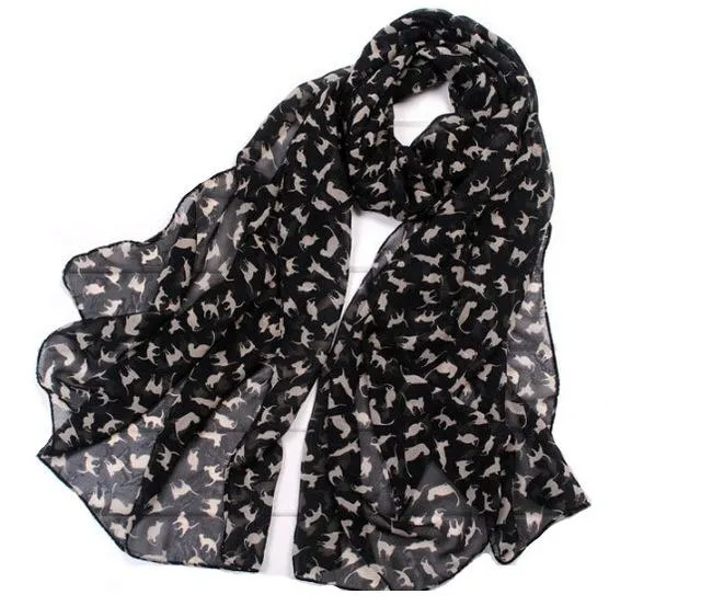 Cat-tastic Women's Chiffon Scarf