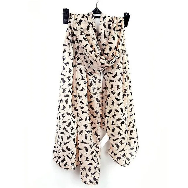 Cat-tastic Women's Chiffon Scarf