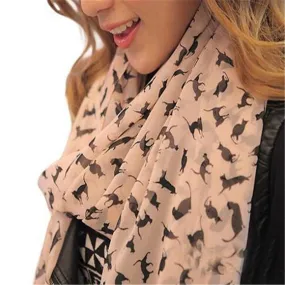 Cat-tastic Women's Chiffon Scarf