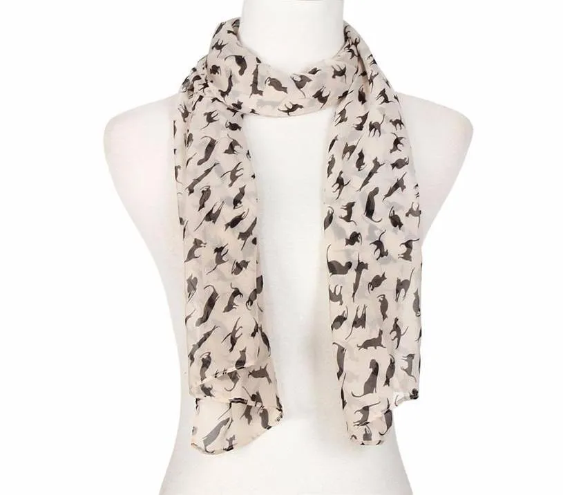 Cat-tastic Women's Chiffon Scarf