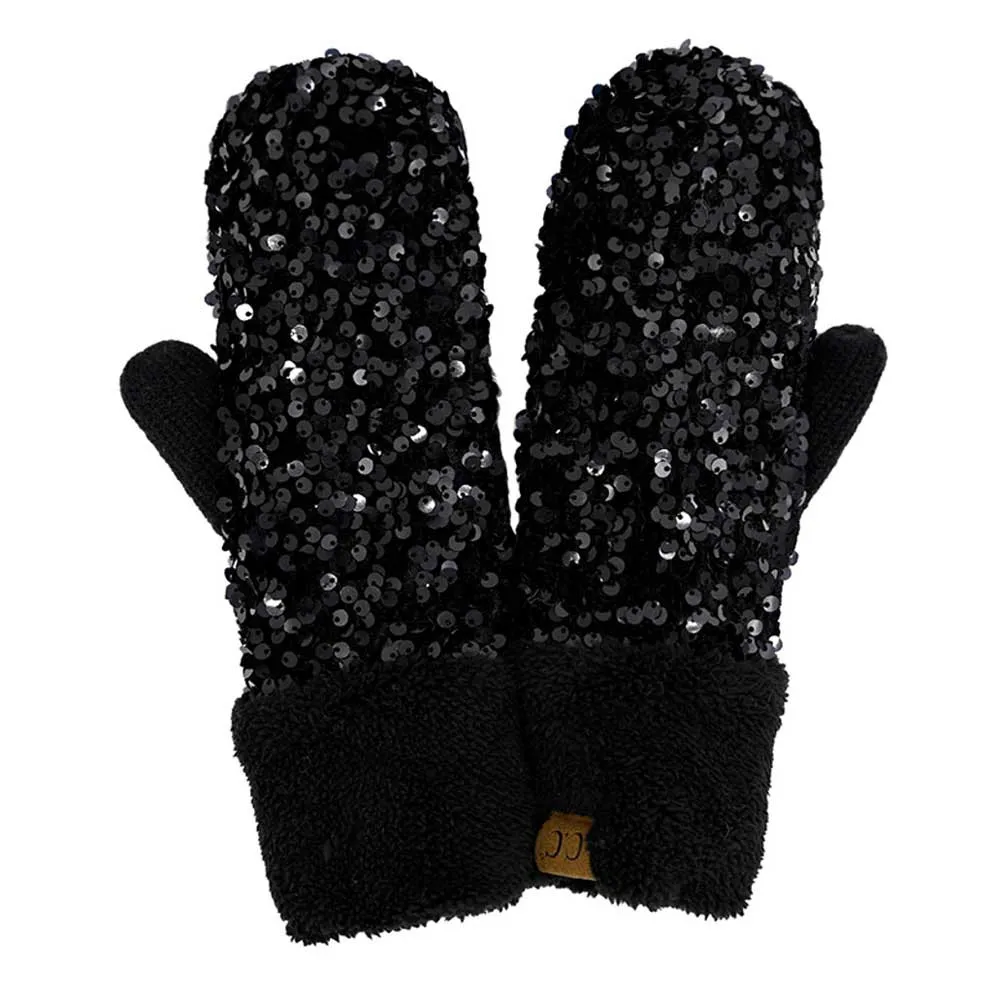 C.C Sequin Mittens