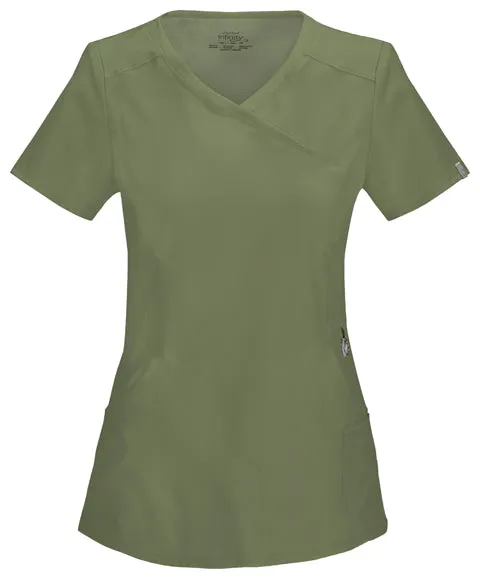 Cherokee Infinity Women's Mock Wrap Scrub Top 2625A