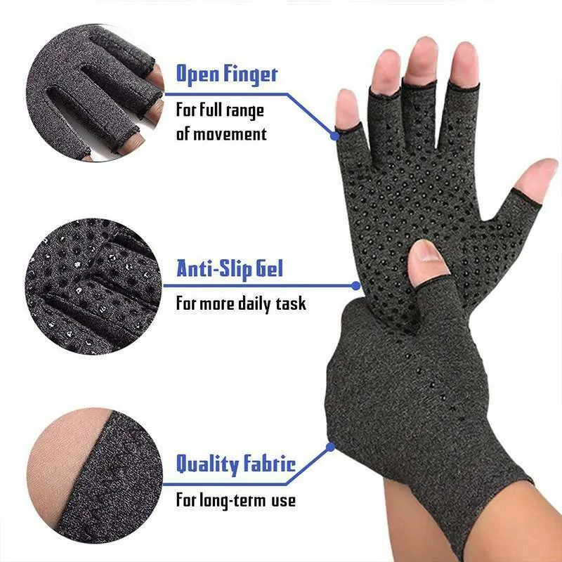 Compression Gloves Carpal Tunnel Arthritis Pain Relief Therapeutic Brace