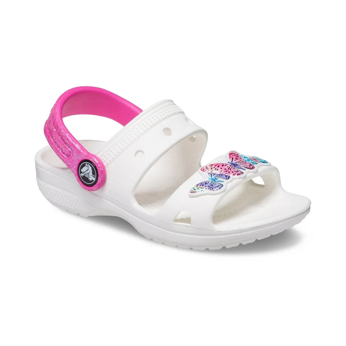 Crocs Classic Embellished Sandal Toddler girl's sandal 207803-100 white