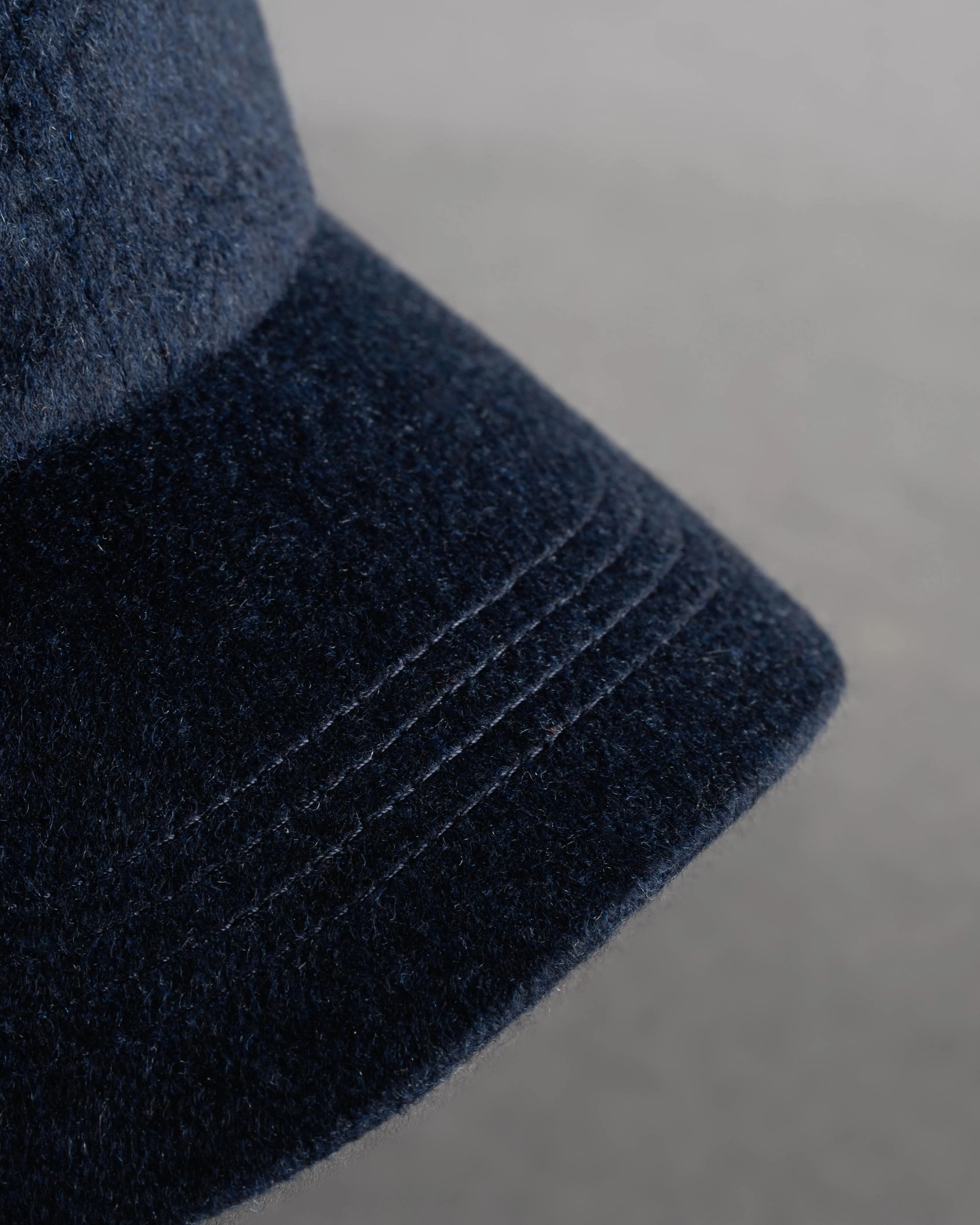 Dark Navy Wool Cap