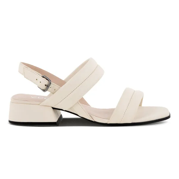 Ecco Elevate Squared Sandal Limestone   