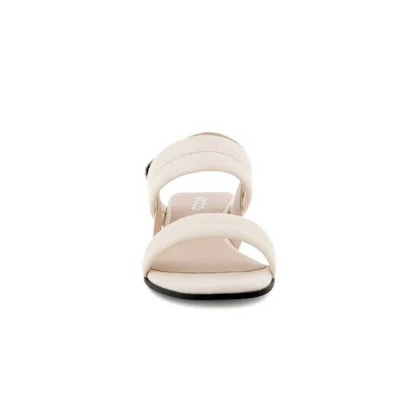 Ecco Elevate Squared Sandal Limestone   