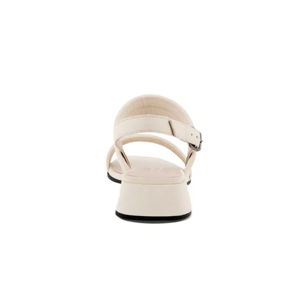 Ecco Elevate Squared Sandal Limestone   