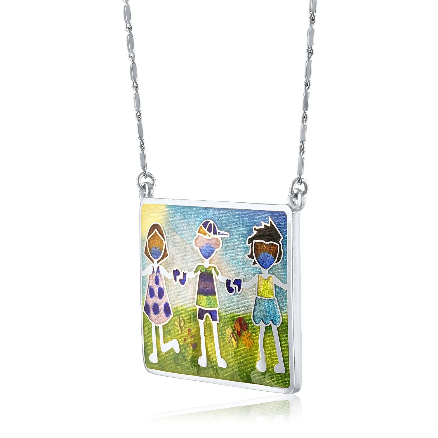 Enamel Limited Edition Covid Kids Necklace