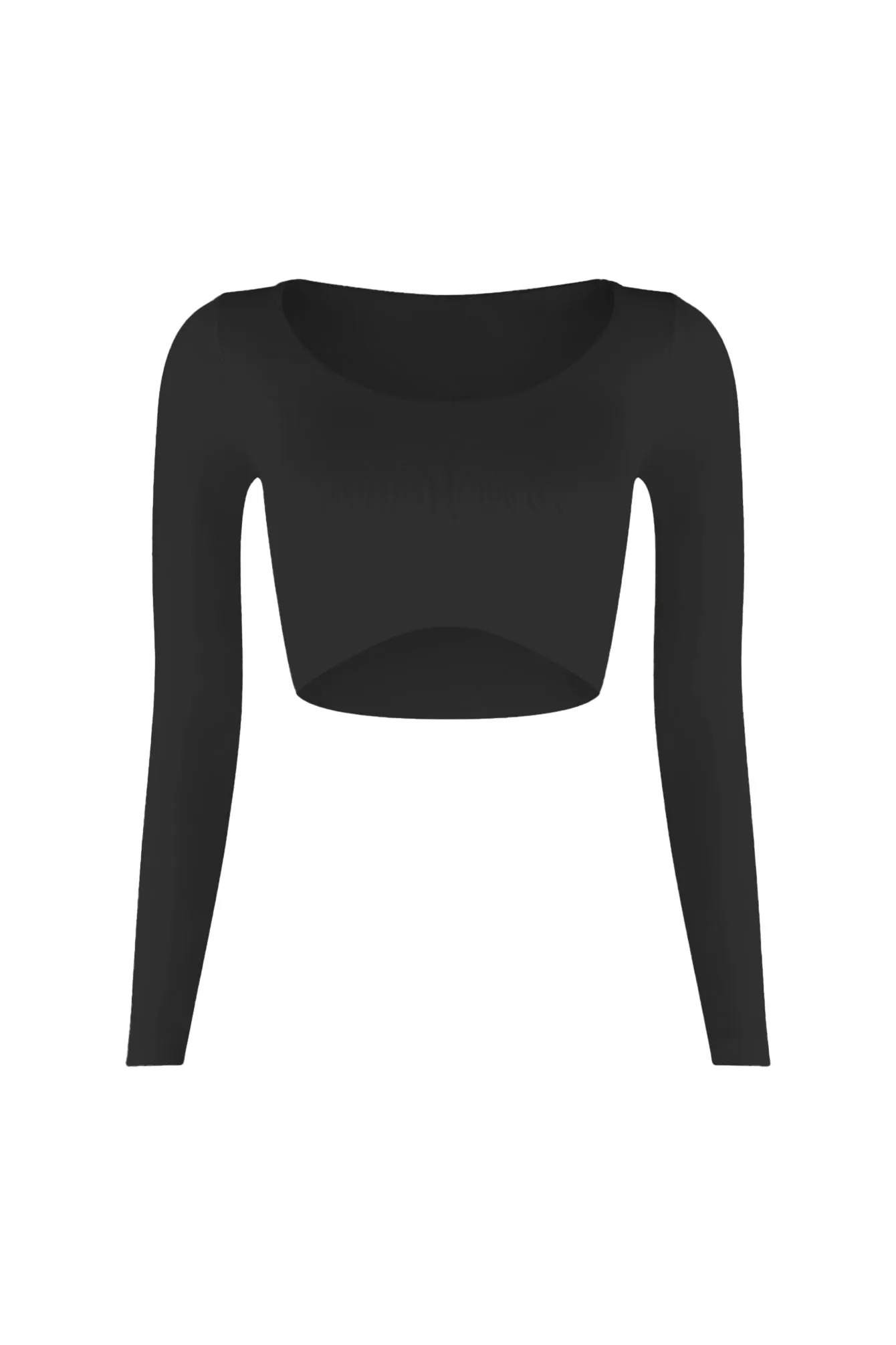 Essential Long Sleeve Basic Crop Top