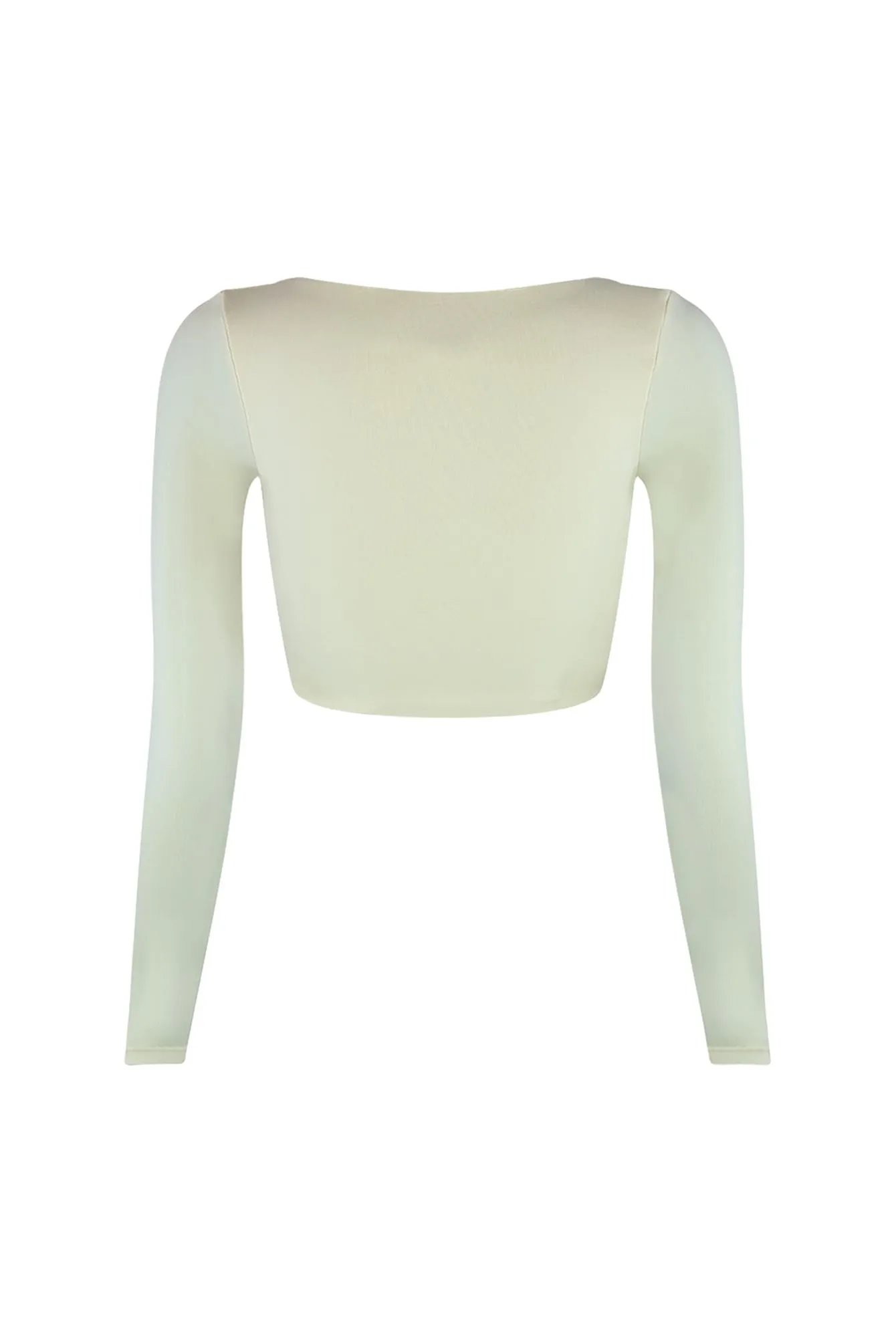 Essential Long Sleeve Basic Crop Top