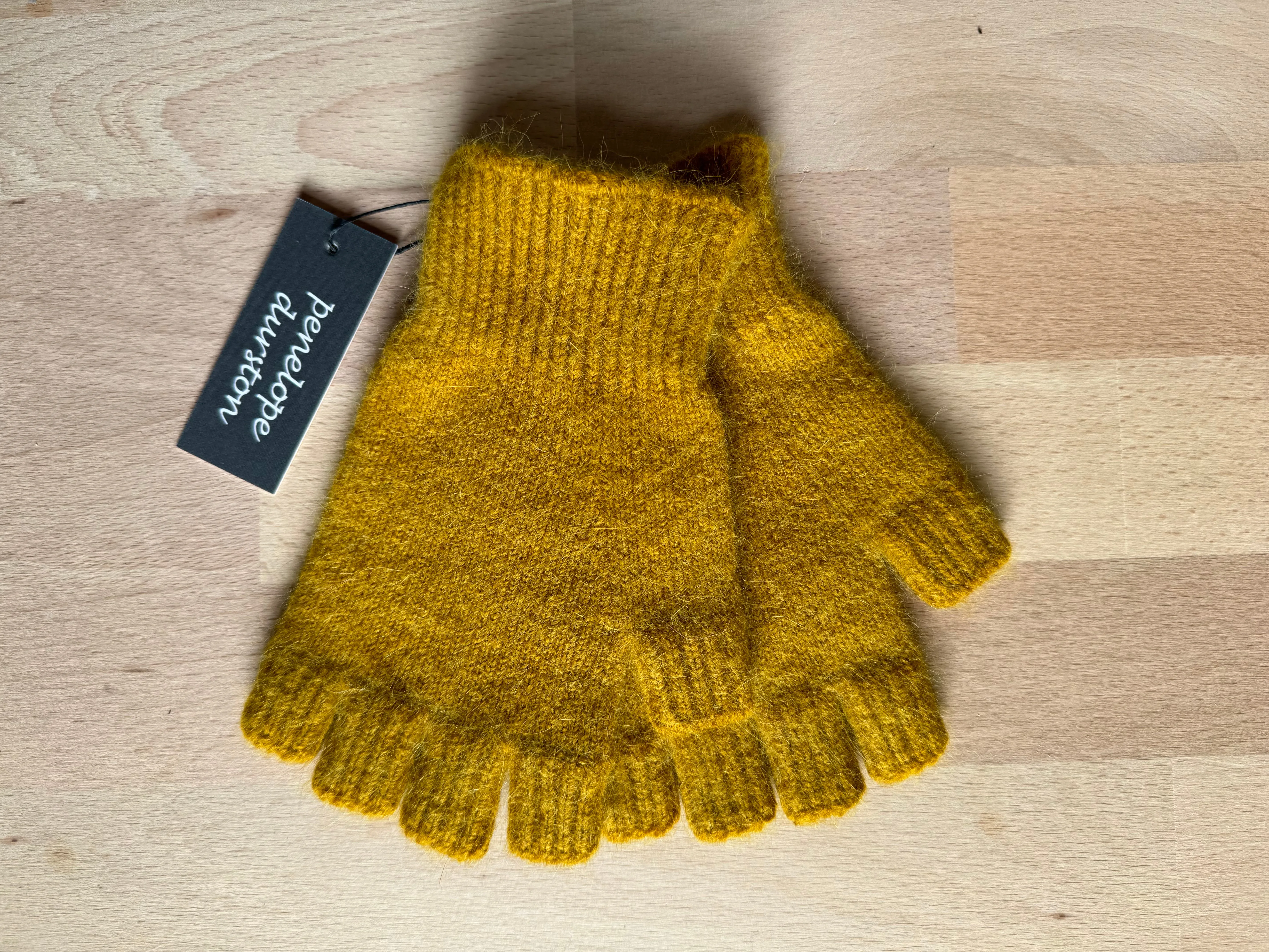 Fingerless Gloves - Short - Mustard