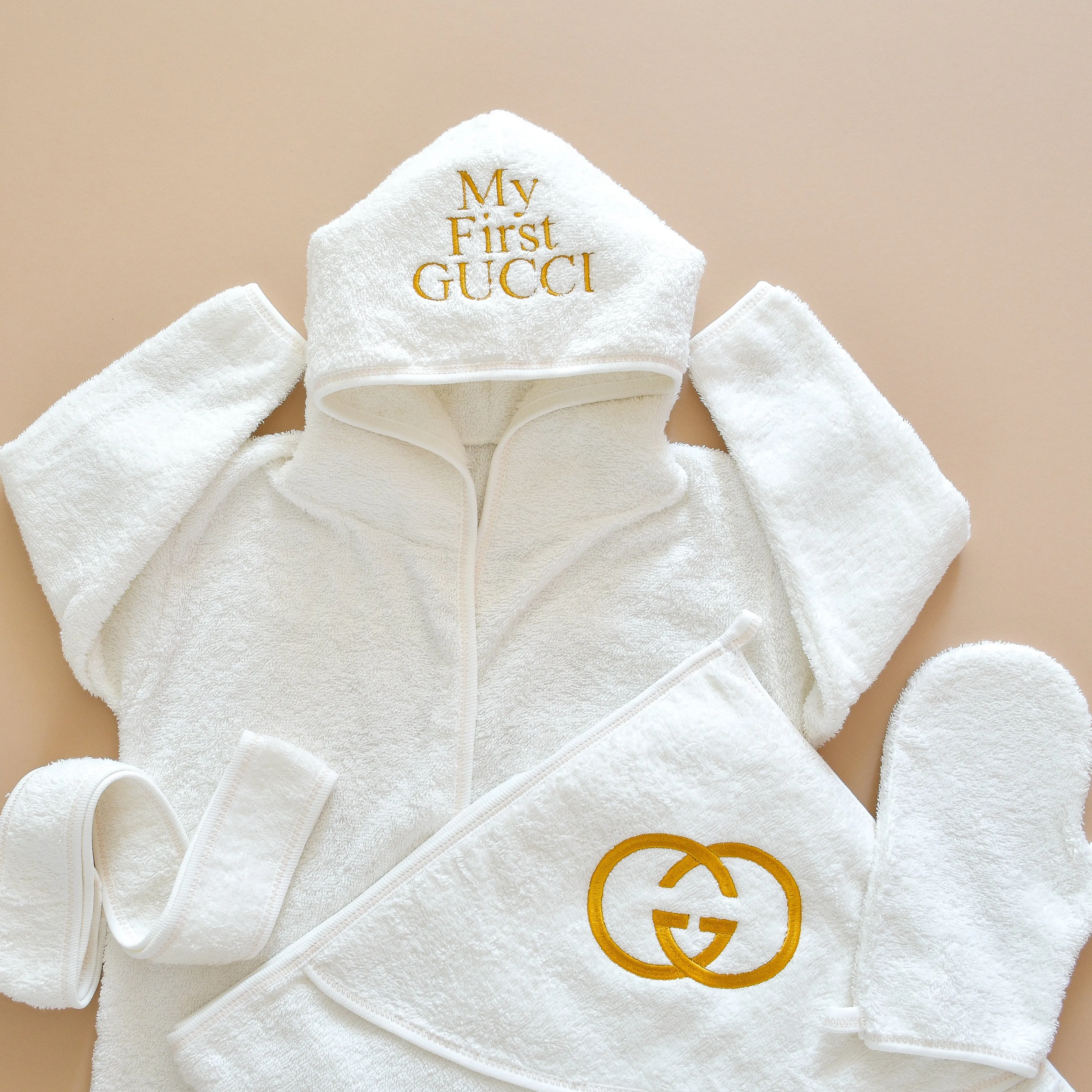 Glam Baby Hooded Bathrobe Set