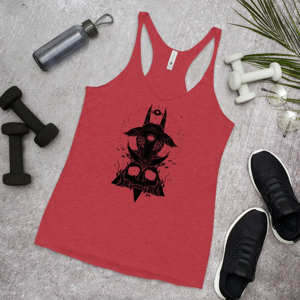 Goat & Skull, Racerback Tank Top