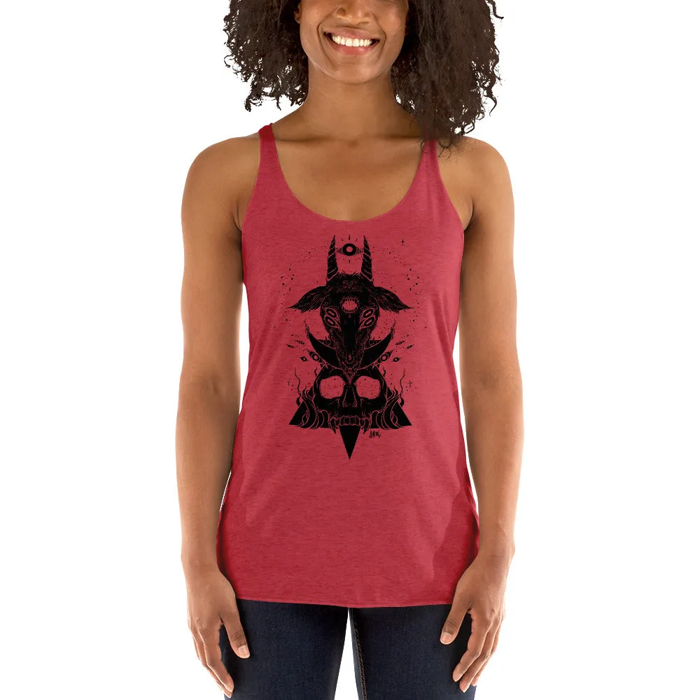 Goat & Skull, Racerback Tank Top