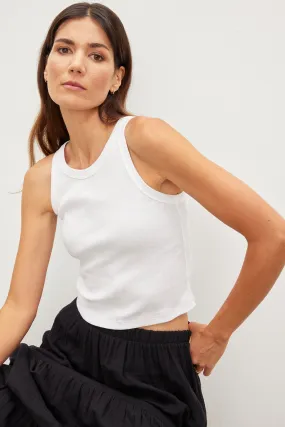 HARLA RIBBED CROPPED TANK TOP