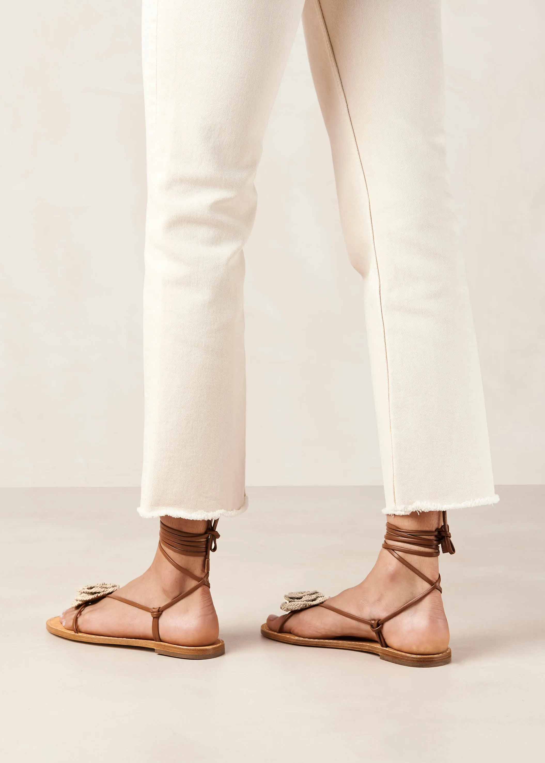 Jakara Tan Leather Sandals