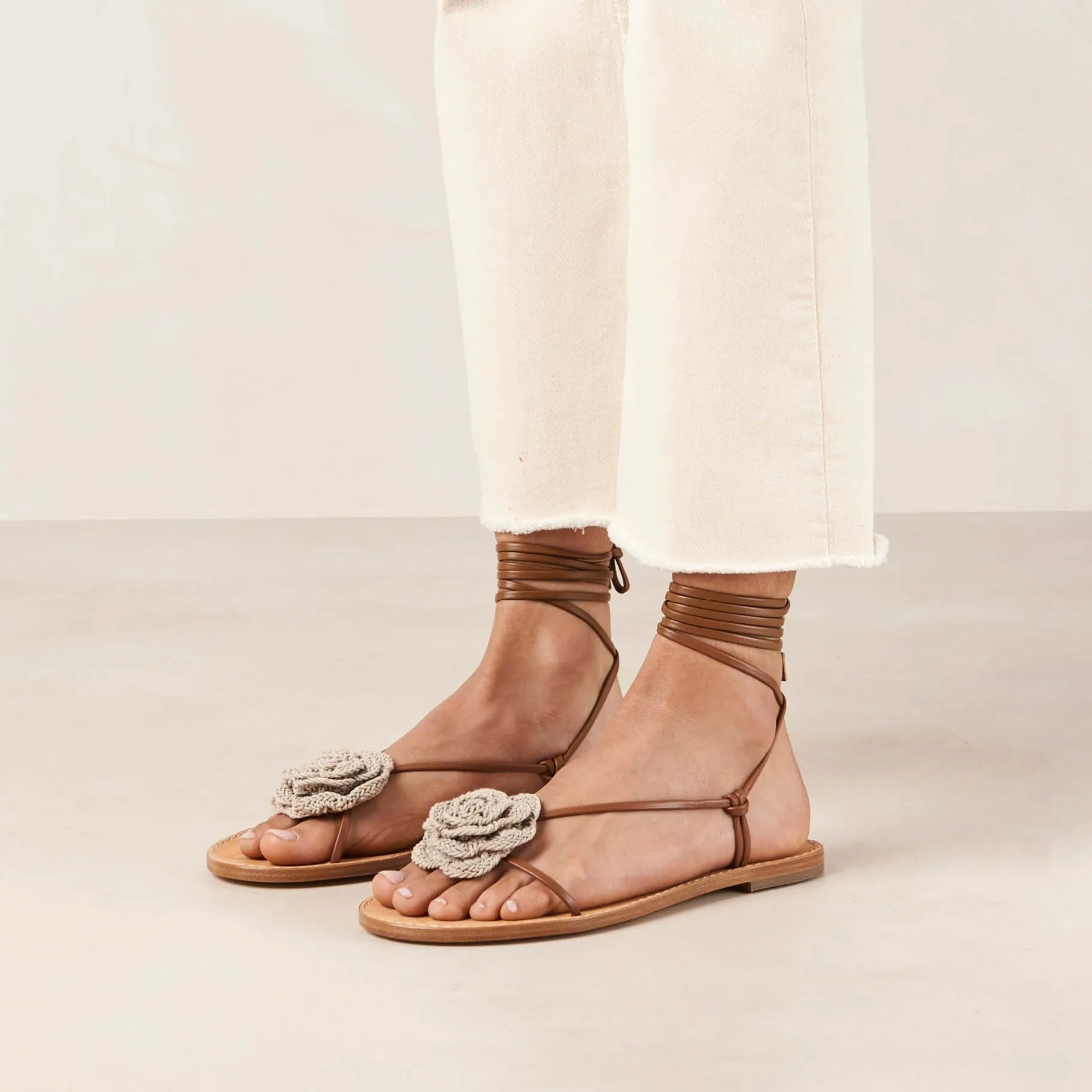 Jakara Tan Leather Sandals