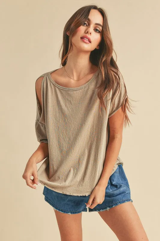 Jilli Cold Shoulder Top