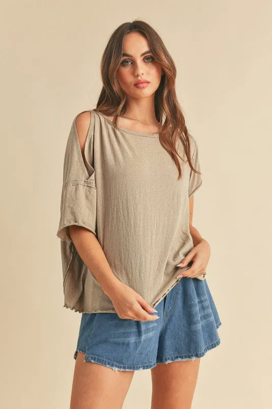 Jilli Cold Shoulder Top