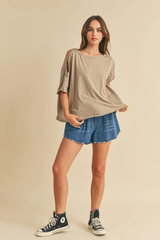 Jilli Cold Shoulder Top