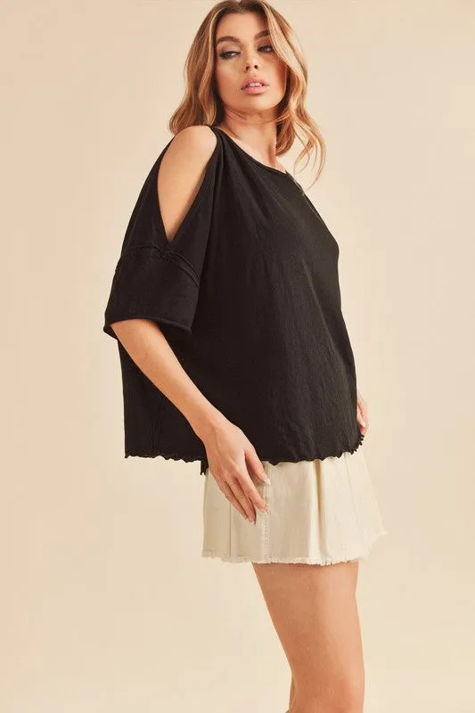 Jilli Cold Shoulder Top