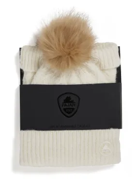 Kendra Women's Textured Hat and Mitten Set