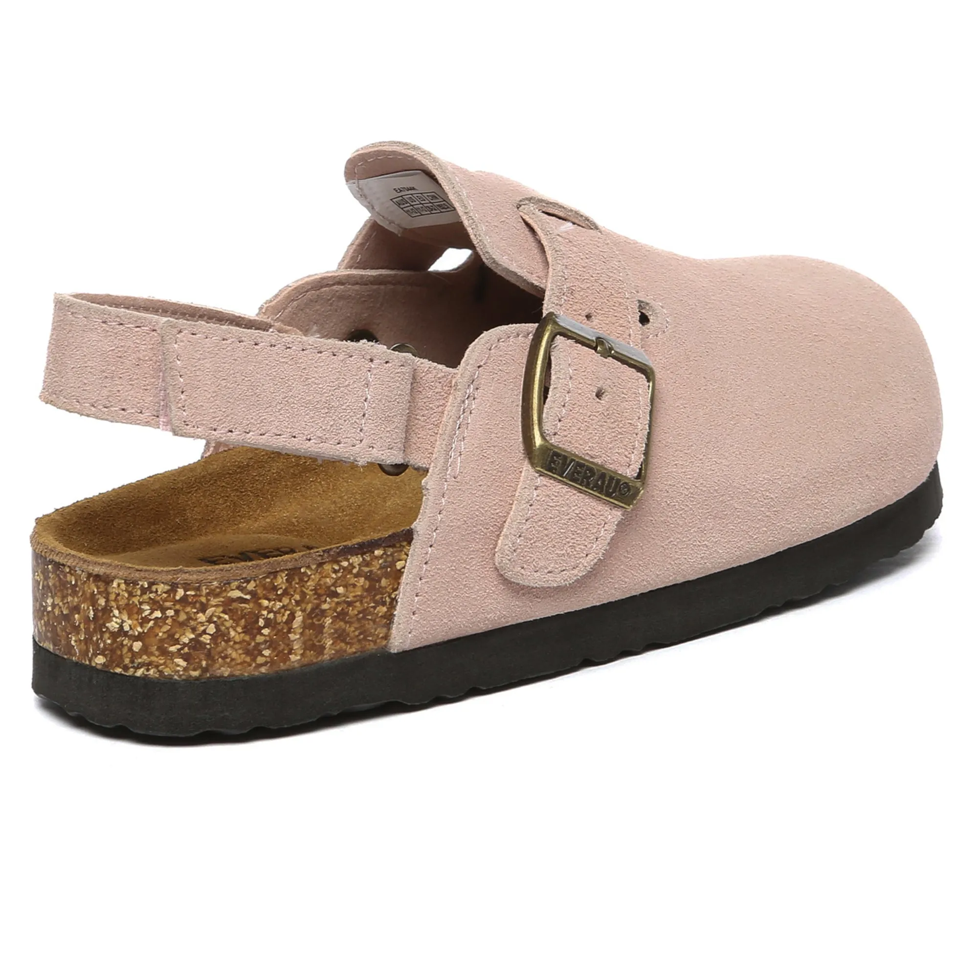 Kids Suede Slingback Clogs