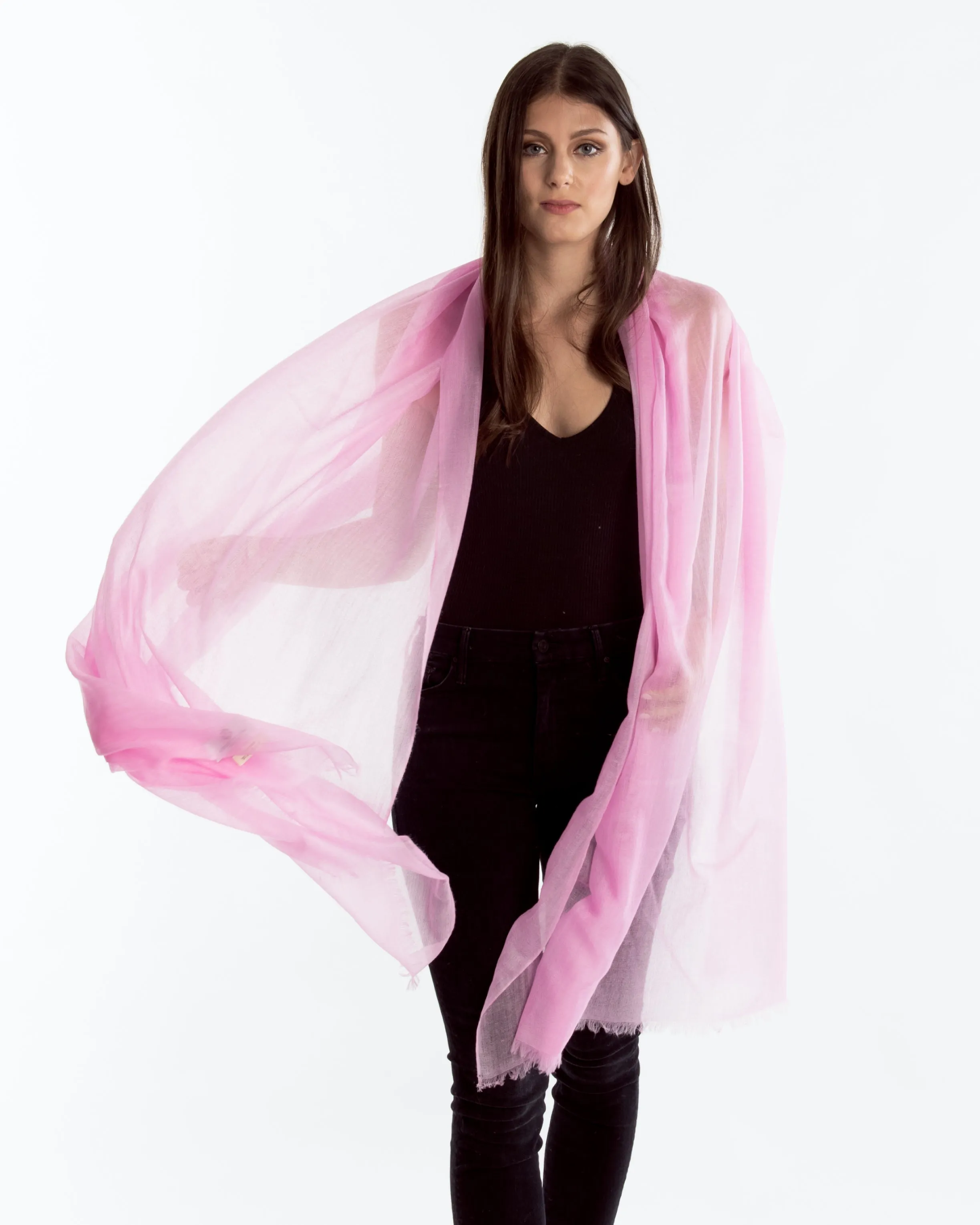 Lauren Cashmere Wrap Bubblegum