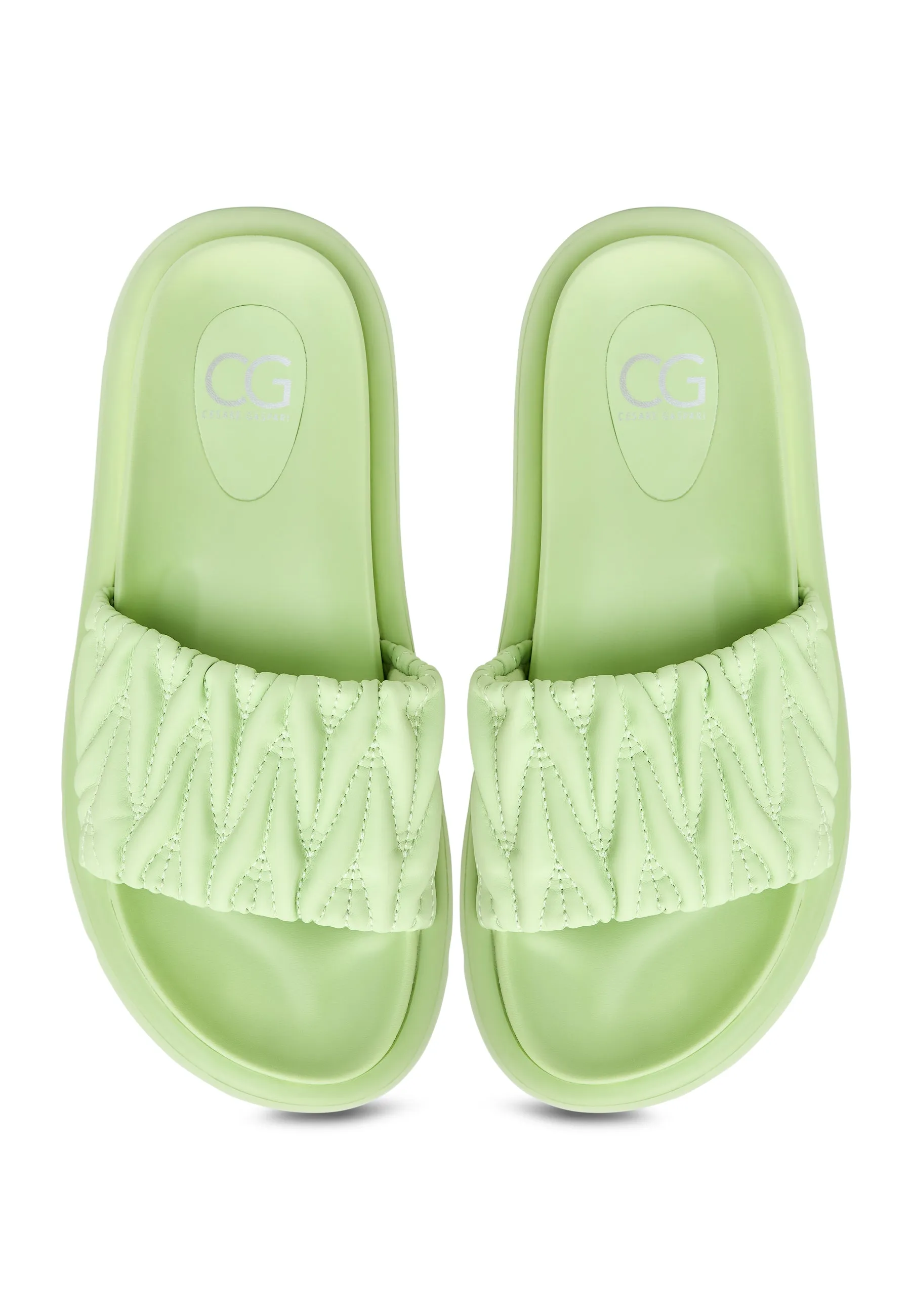 Leather Sandals Mirena - Green