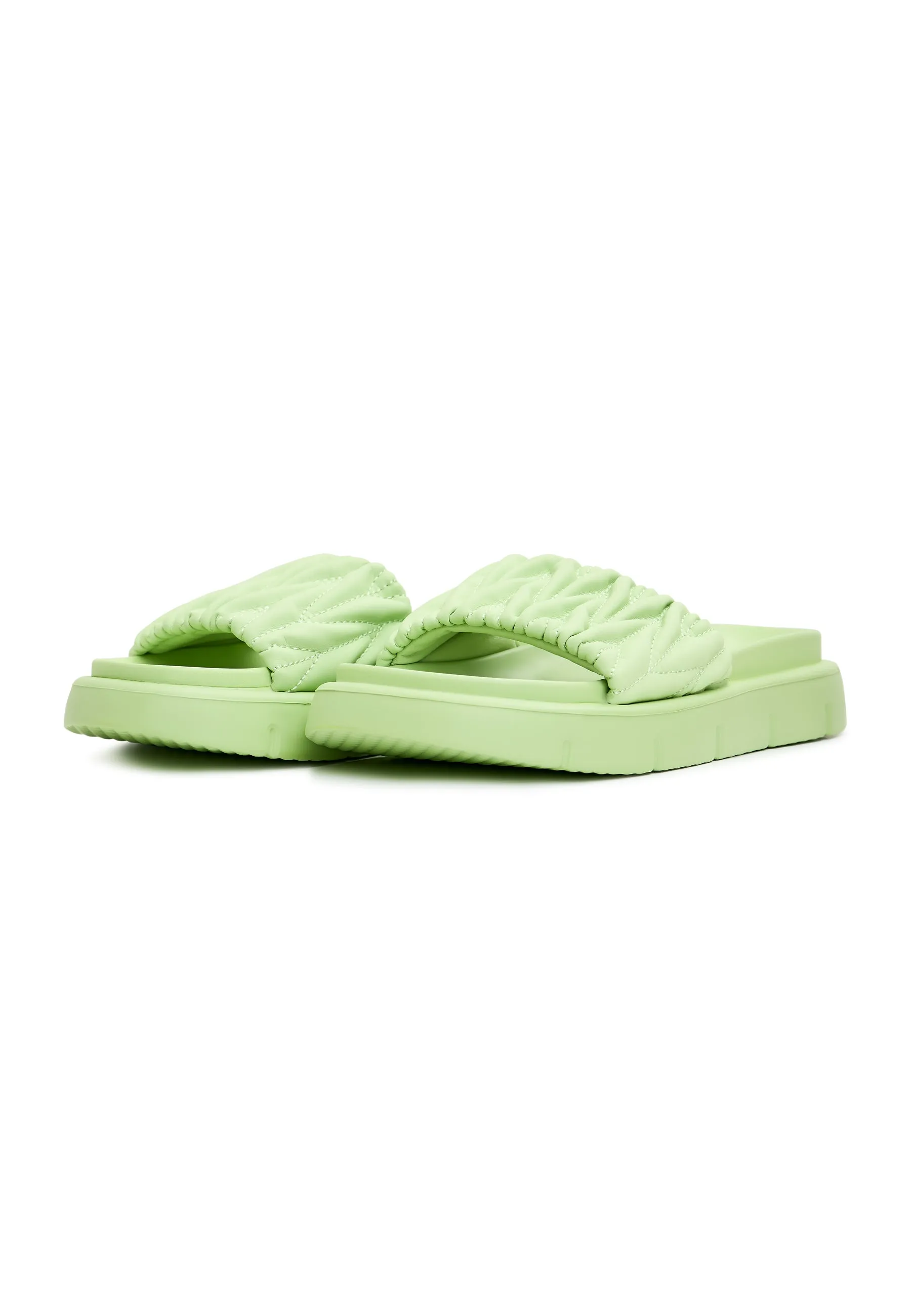 Leather Sandals Mirena - Green