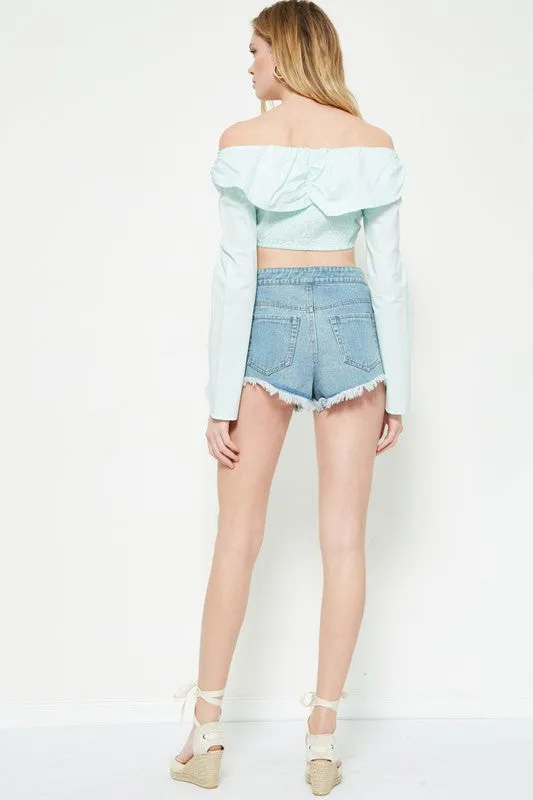 LOVER'S LIGHT CROP TOP