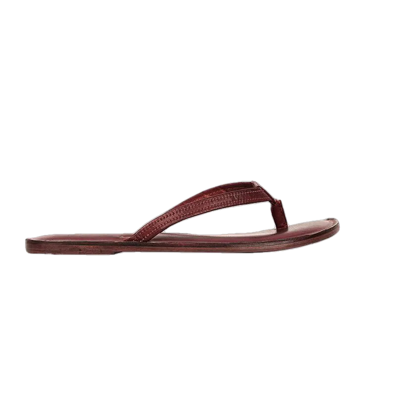 Melina Flat Leather Flip Flop women's slippers