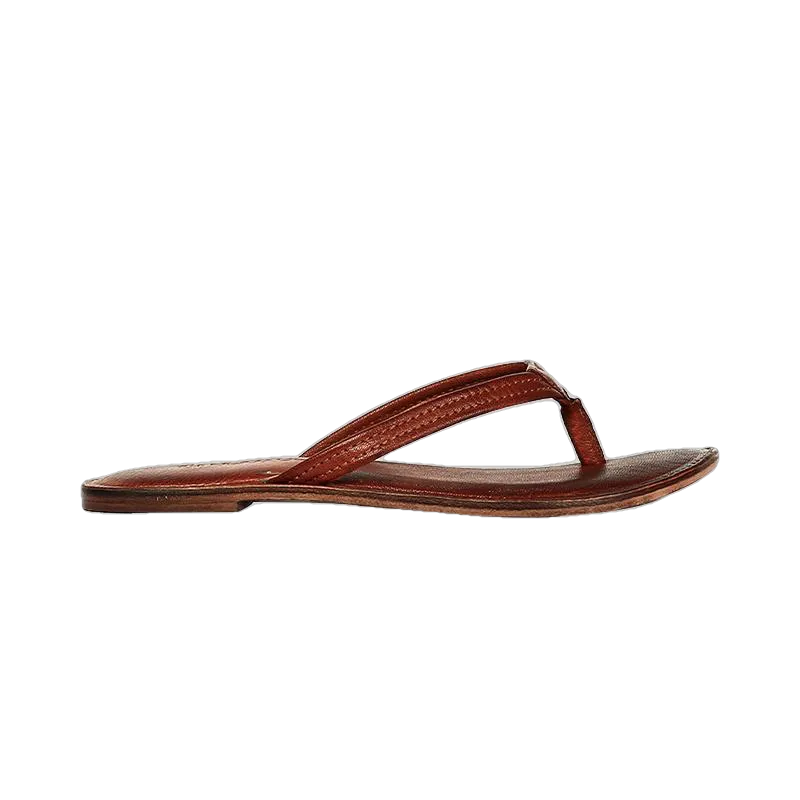 Melina Flat Leather Flip Flop women's slippers