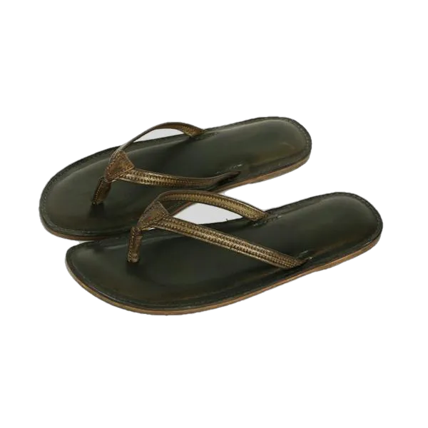 Melina Flat Leather Flip Flop women's slippers