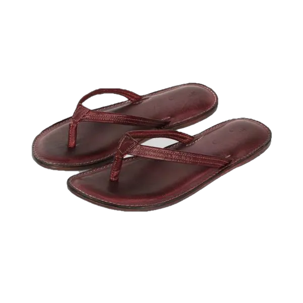 Melina Flat Leather Flip Flop women's slippers